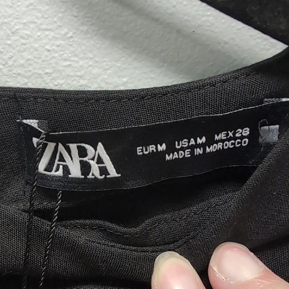 Zara Black Long Sleeve Fringe Dress - Picture 4 of 7